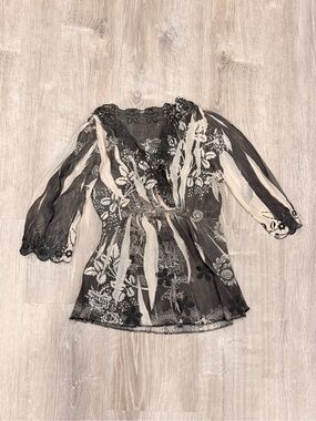 🖤 Floral Lace Sheer Kimono Cardigan | Boho Chic Cover Up